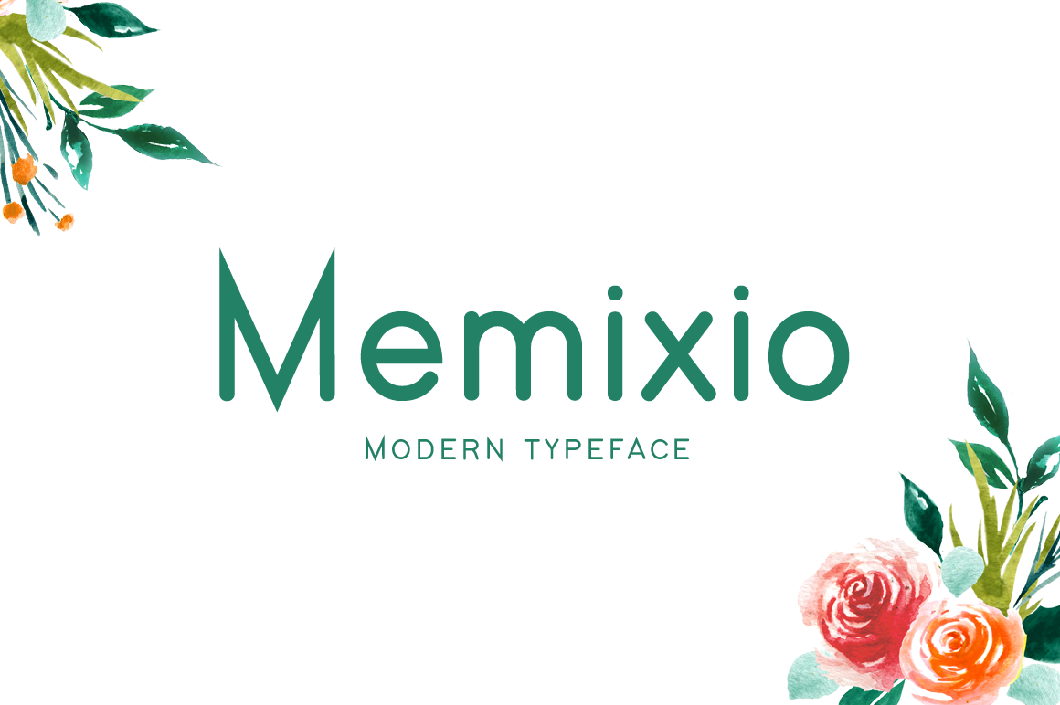 Memixio modern display font