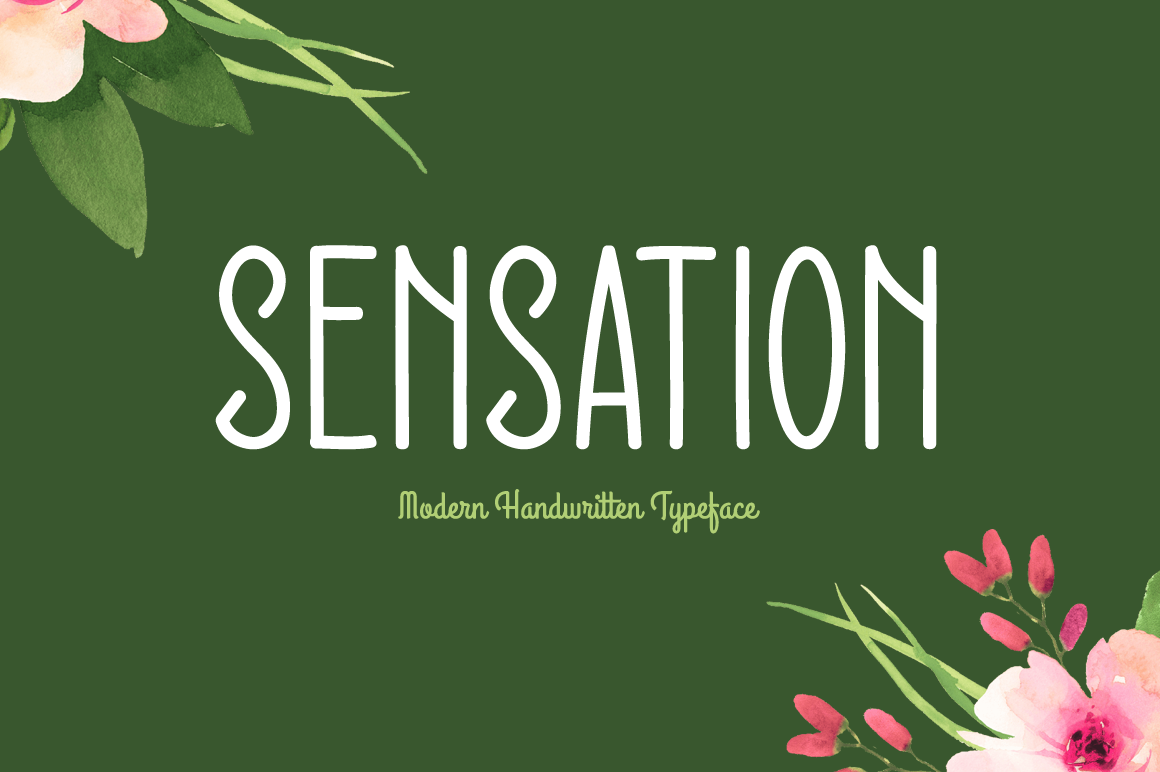 Sensation modern display font