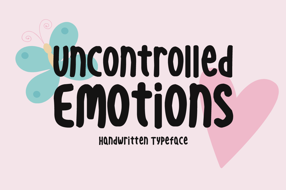 Uncontrolled Emotions handwritten font