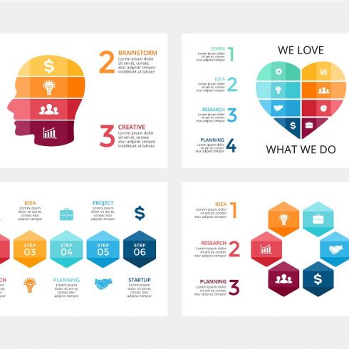 23 StartUP Infographics: PPT, PPTX, KEY, PSD, EPS, AI - cover.
