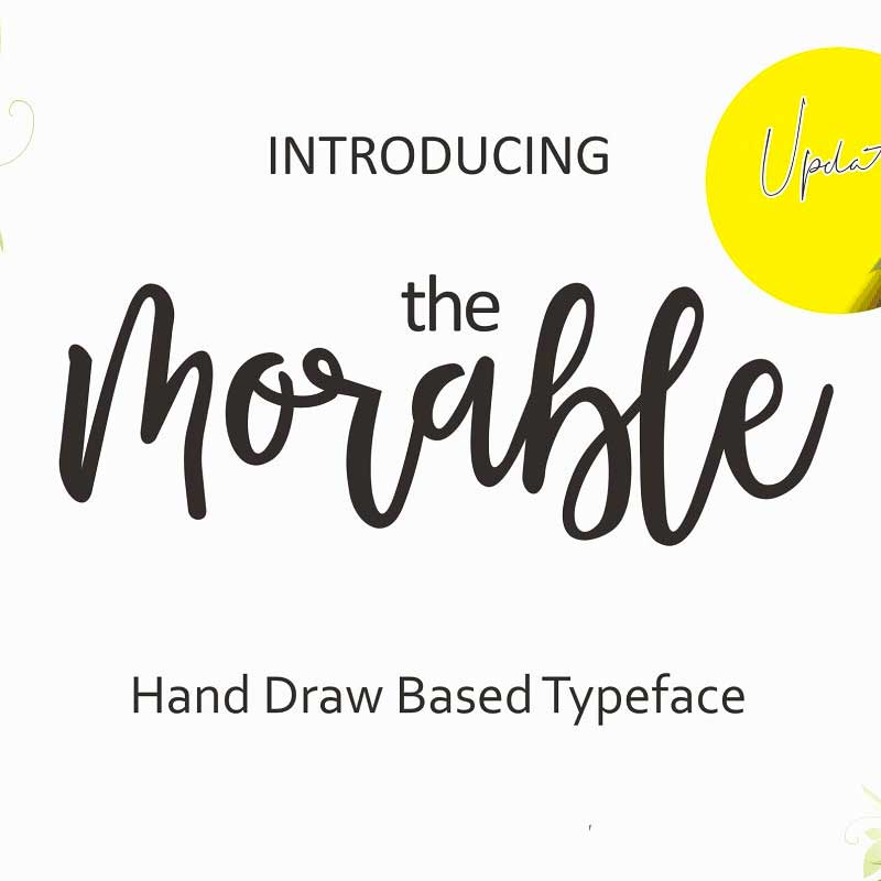 Morable Modern Hand Based Typeface – $10