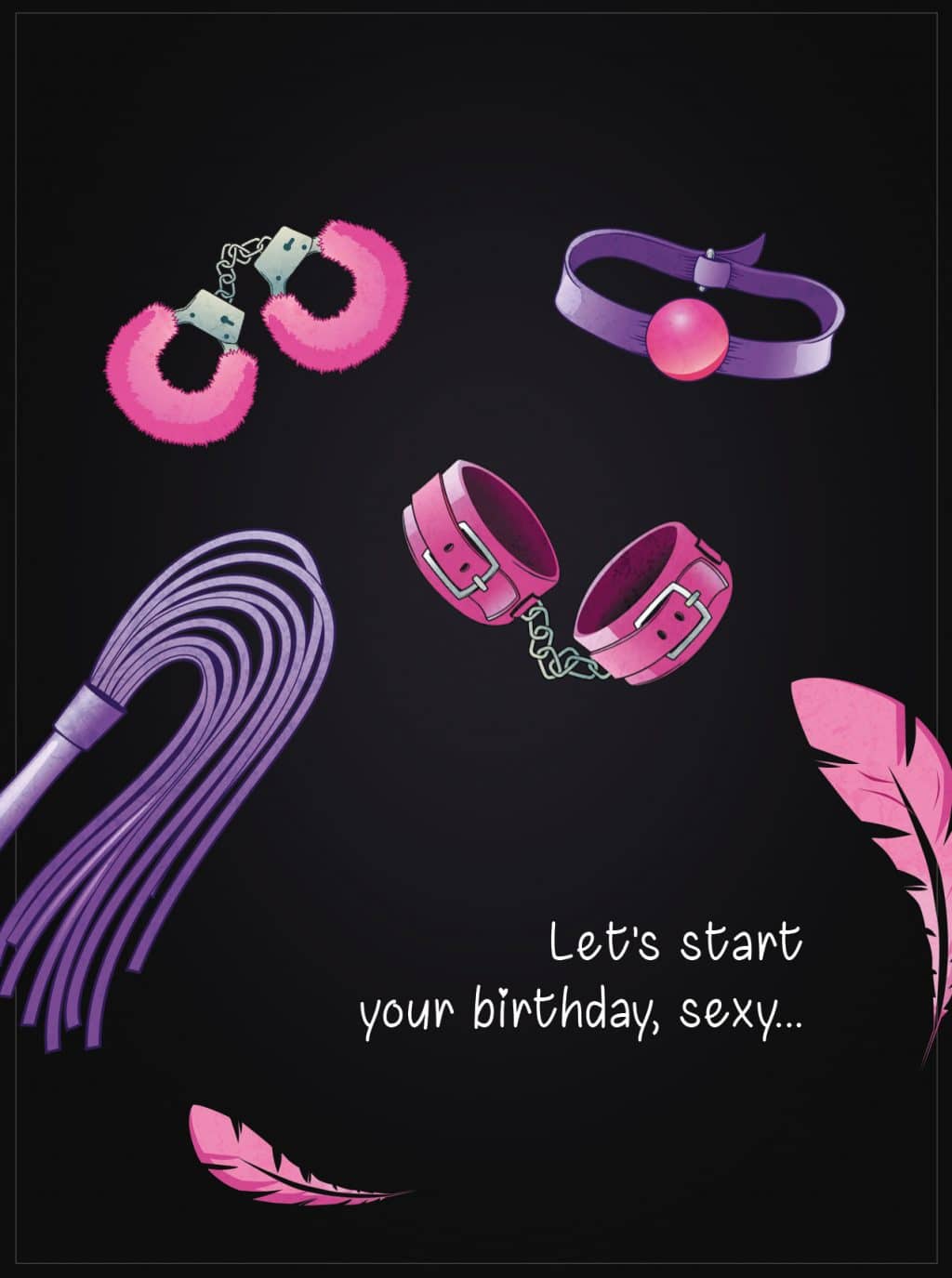 Happy Birthday Sexy Postcard – MasterBundles