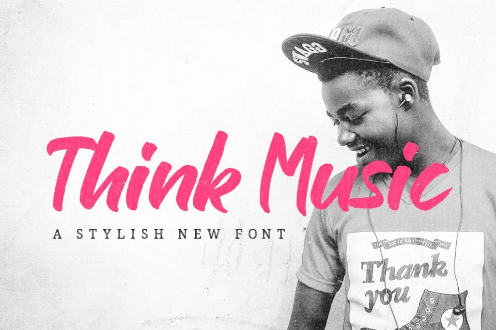 Free Script Font: Think Music