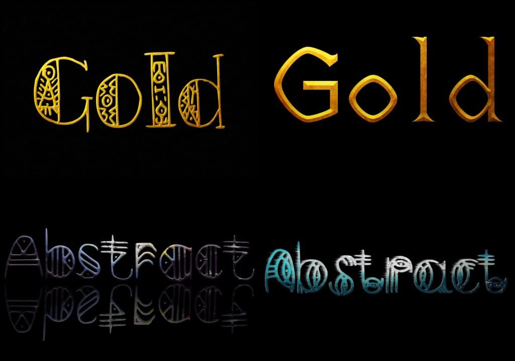 PSD Text Effects - 105 Pro Phtoshop Effects for Texts PSD Text Effects - 105 Pro Phtoshop Effects for Texts - befunky collage 21