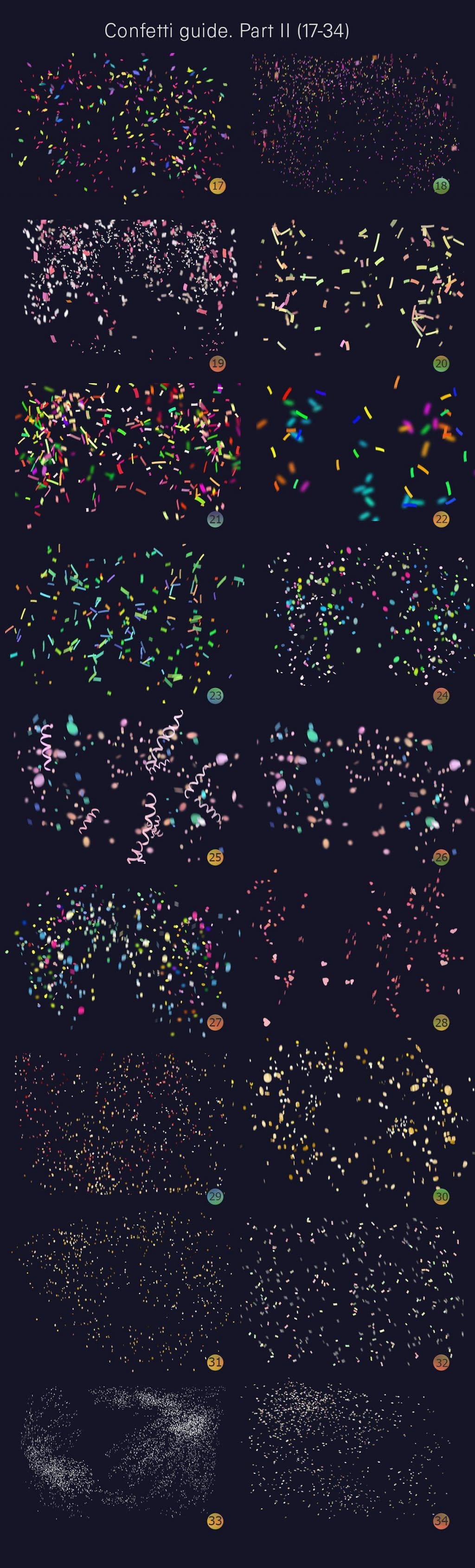 Confetti overlays + PS brushes