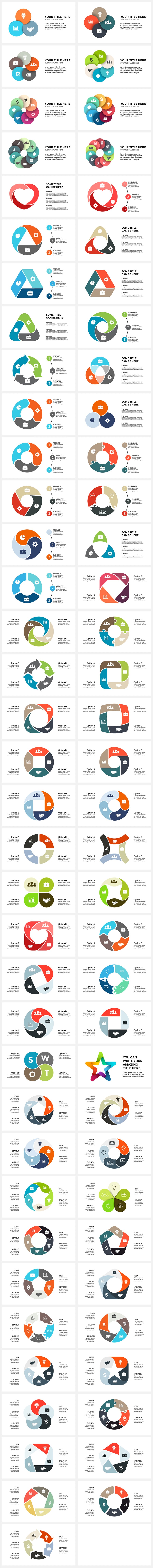 Diagrams Infographic Bundle cover image.