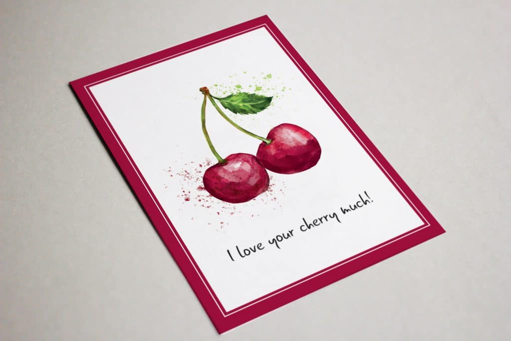 I love your Cherry much! Valentine's Day Card