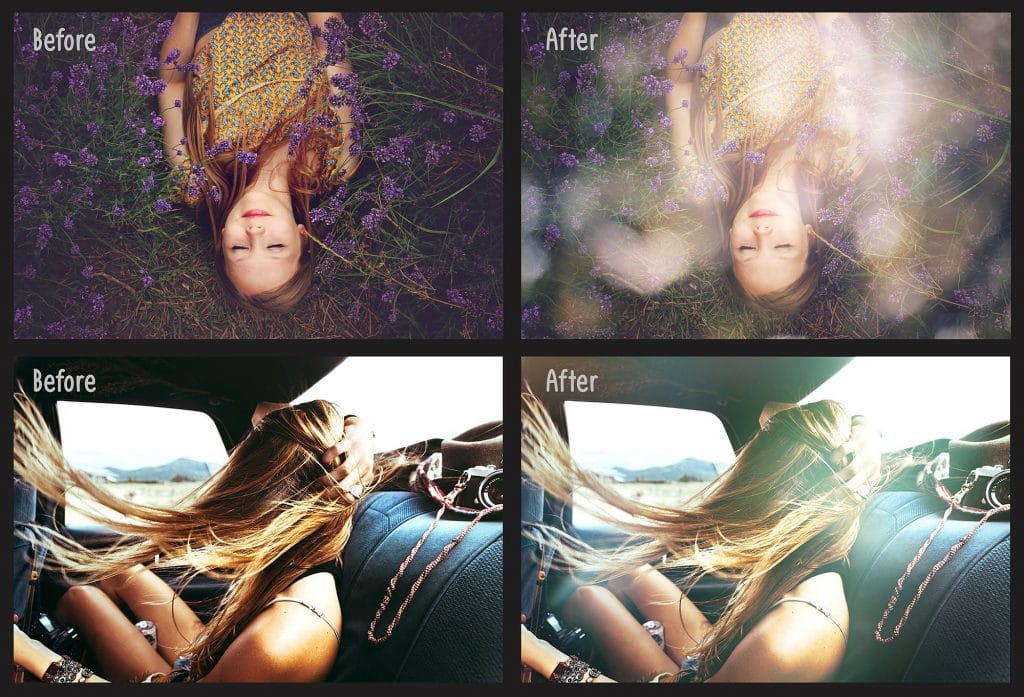 Sunlight Flare & Haze Photoshop Overlays
