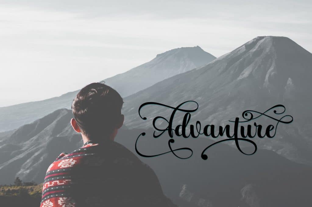 Perfect font for describing your adventures.