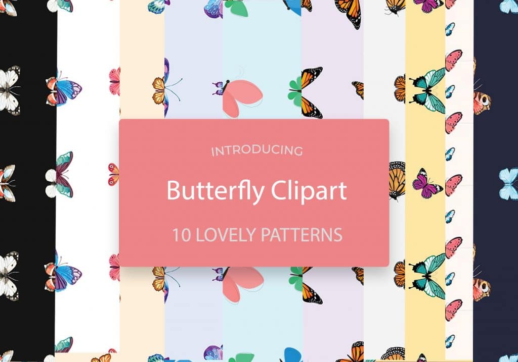 Butterfly Clipart: 10 Lovely Patterns