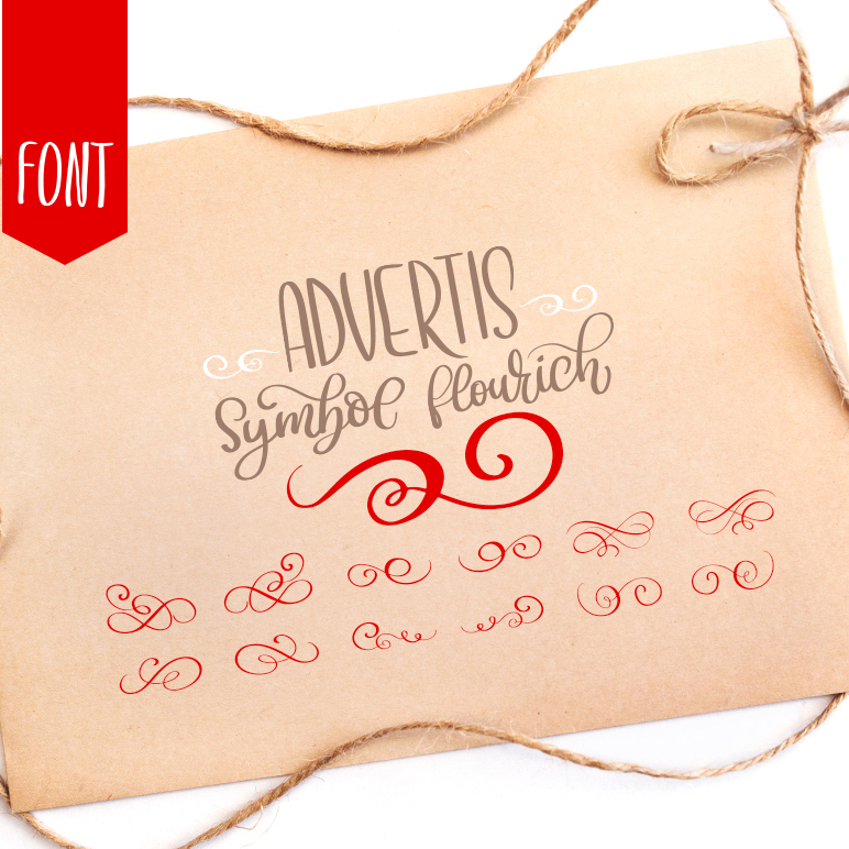 Christmas Advertis Ornament Font – $13