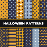 16 Halloween Digital Papers & Patterns