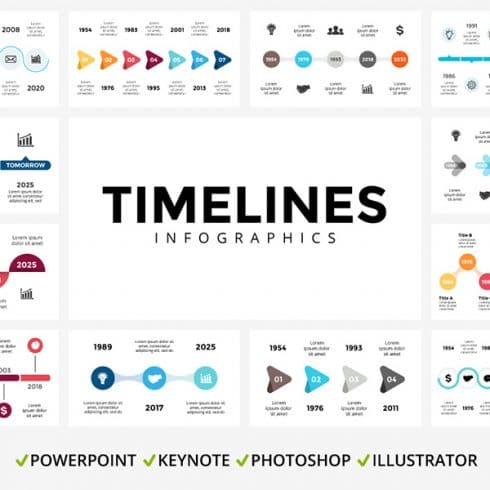 Timeline Infographics main cover.