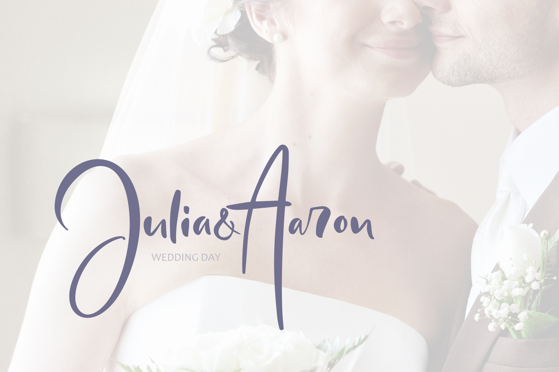Perfect font for wedding event.