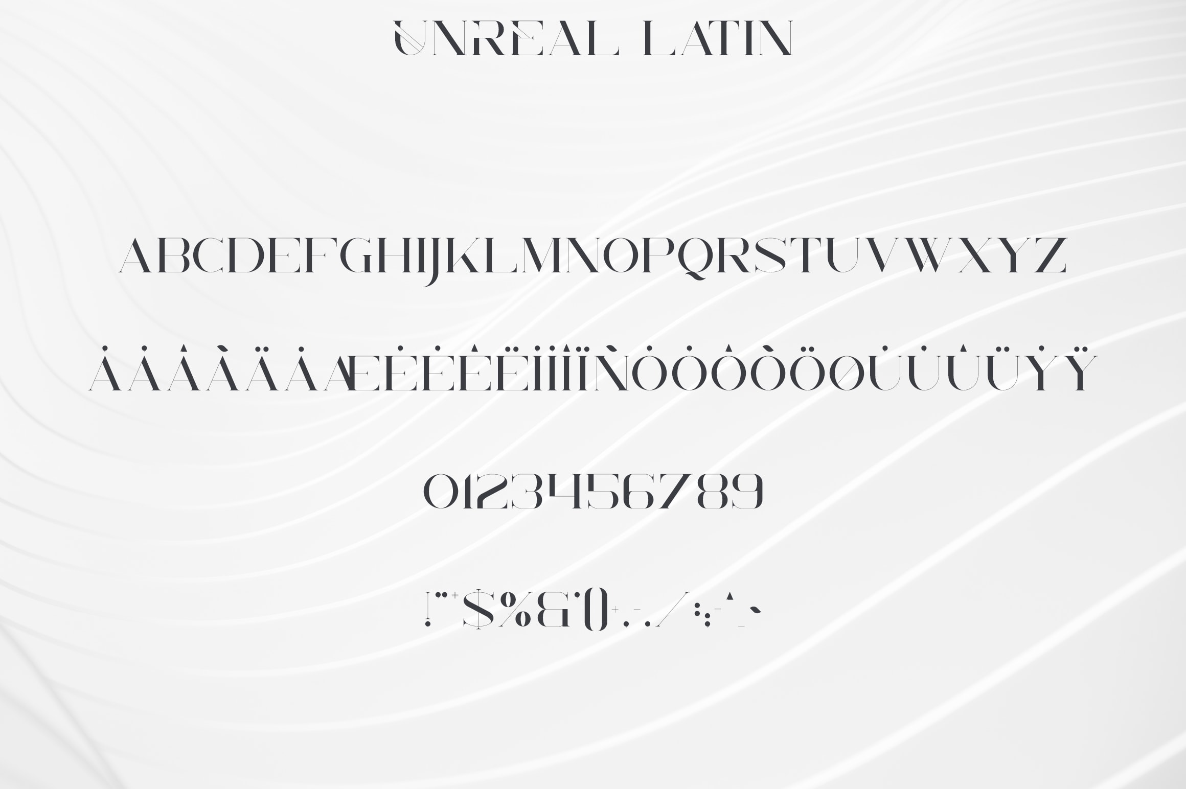 Unreal Serif Font: Latin & Cyrillic.