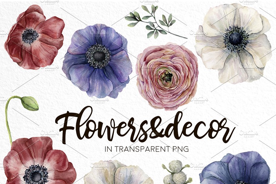 Flowers decor for modern projects.