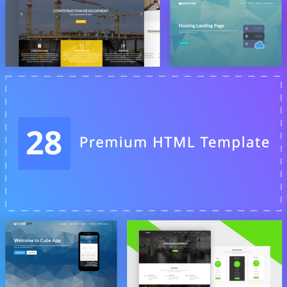 Premium HTML Templates Bundle main cover.