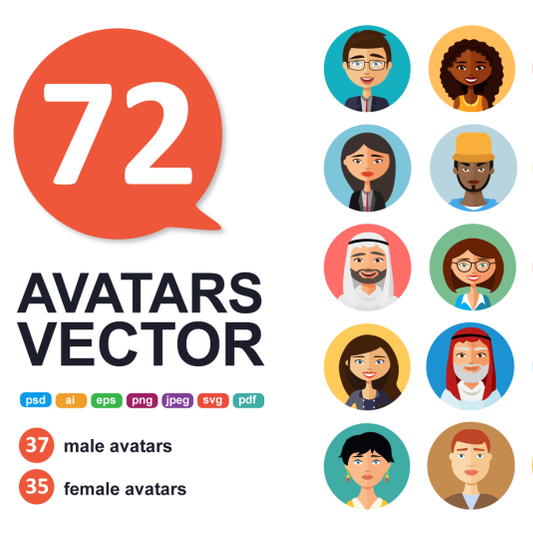 Avatar people icon Royalty Free Vector Image - VectorStock