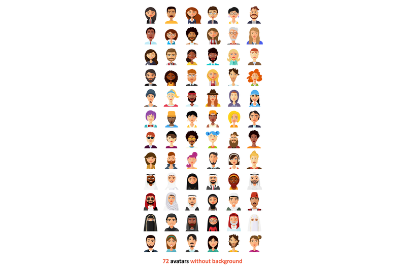 72 Avatar People Vector Icons Collection - Only $23! – MasterBundles