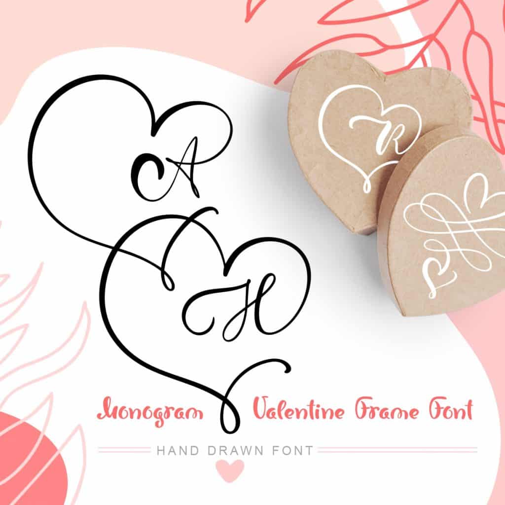 Awesome Heart Monogram Font in 2021 – MasterBundles