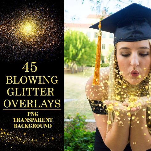45 Blowing Glitter Overlays - $8
