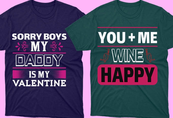 T-shirts for wife and husband.