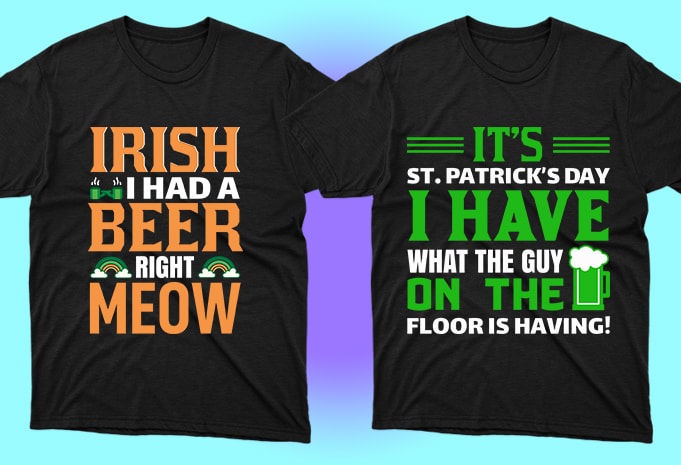 Irish graphic beer for dark t-shirt.