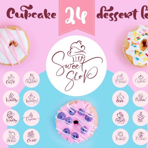 15 Vintage Bakery Logos: Cupcakes & Cakes Logos