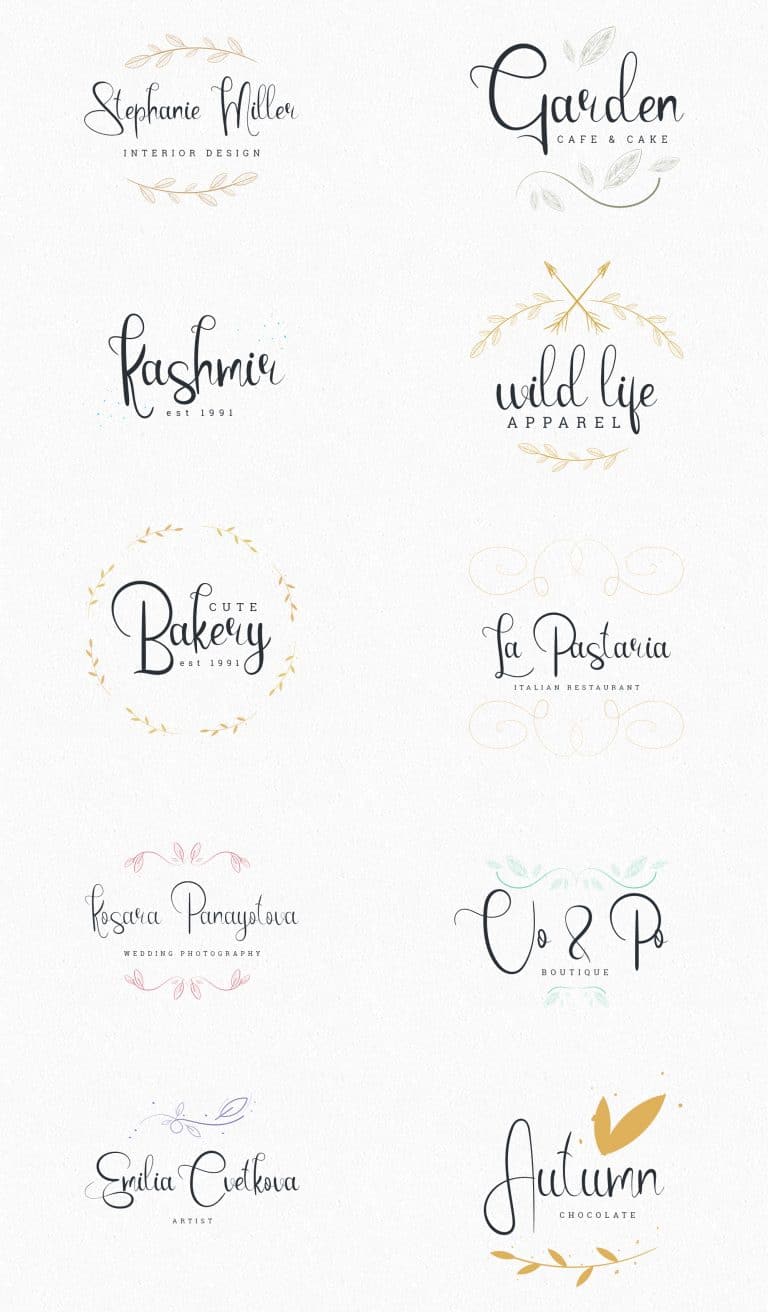 Hippie Font Collection: Typeface +10 Logos + 42 Vectors - Master Bundles