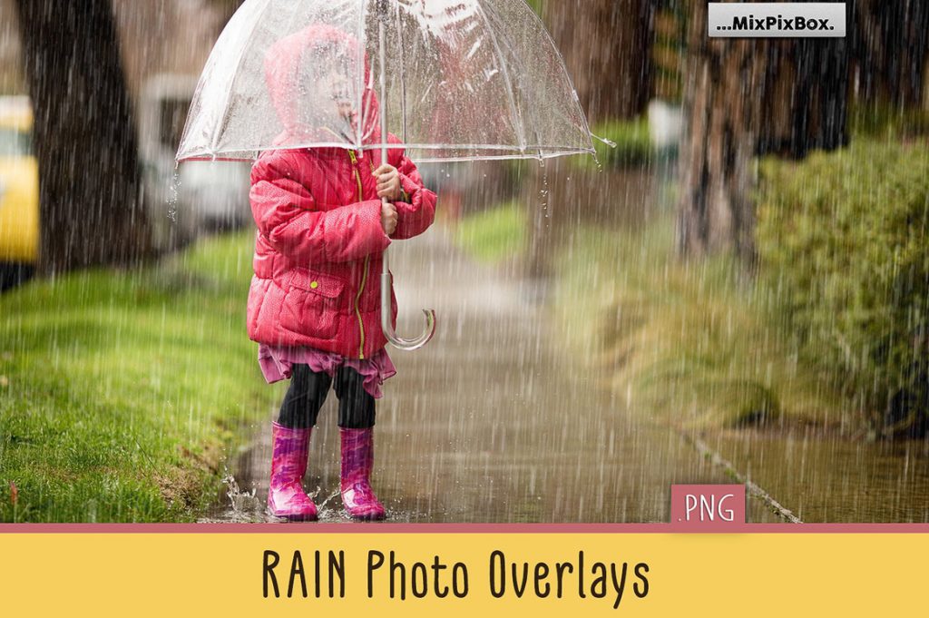 Rain Overlay: 30 Rain Overlays for Photoshop - $9 – MasterBundles