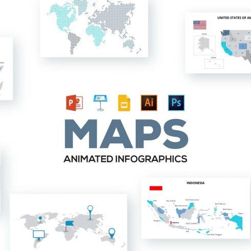 78 Minimal Infographics: Animated Infographics Bundle