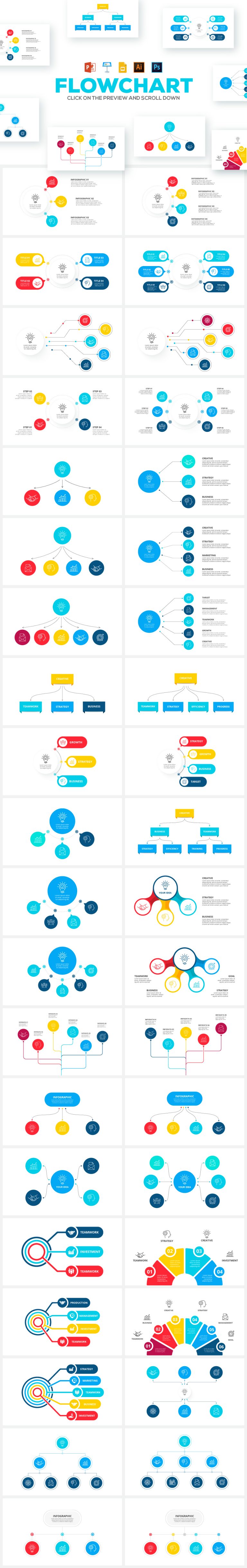 40 Animated Flow Chart Templates: Animated Flowchart Maker – MasterBundles
