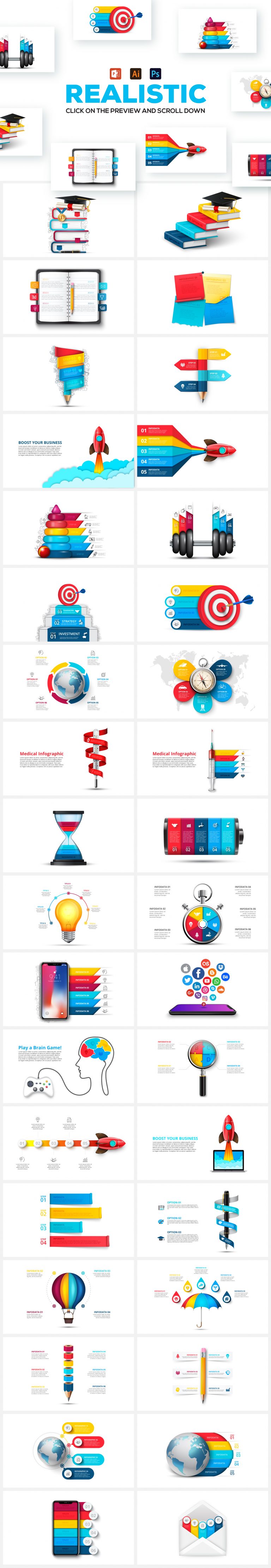 Best Powerpoint Infographics: 36 Animated Realistic Infographic ...