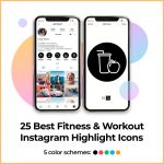 Set of 18 Cute Covers for Trending Instagram Stories