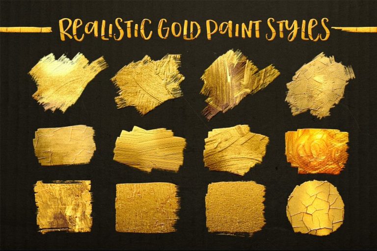 Toolkit Gold Paint Effect MasterBundles