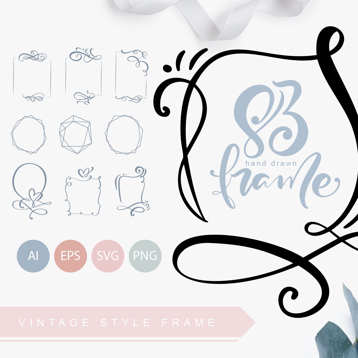 Download 83 Hand Drawn Vintage Svg Frames Master Bundles