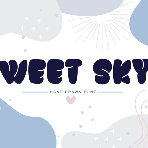 Frosty Joy Hand Drawn Display Font. Best Winter Font