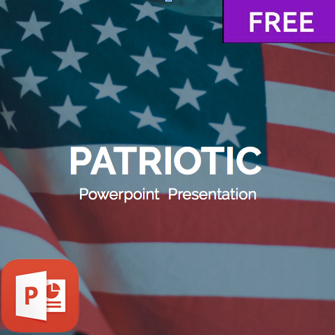 Free Patriotic PowerPoint Template.