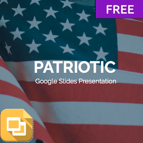 Free Patriotic Google Slide Theme.