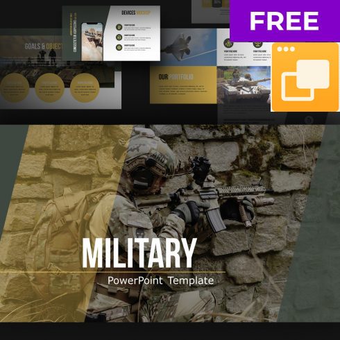 Free Military Google Slides Theme.