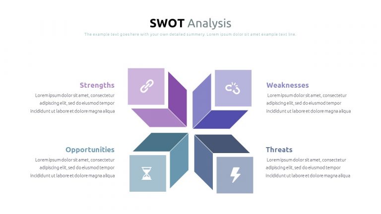 SWOT Analysis Template Powerpoint 2020: 40 Unique Slides & 5 Color ...