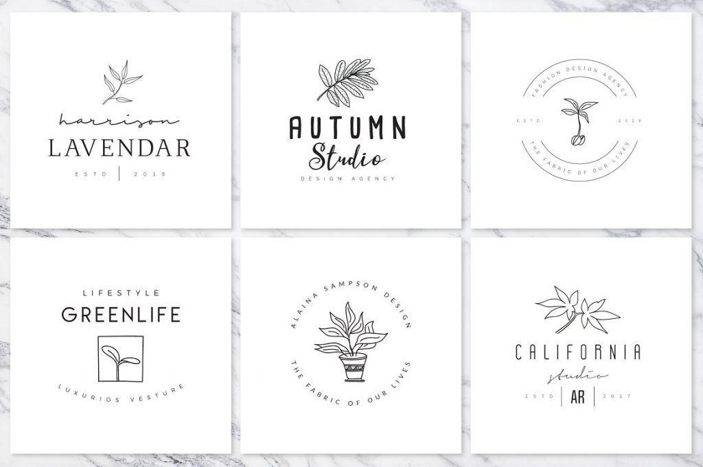 Girly Logo: Feminine Branding Premade Logos V01 – MasterBundles