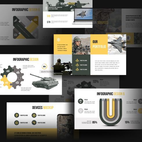 Free Military Powerpoint Template | Master Bundles