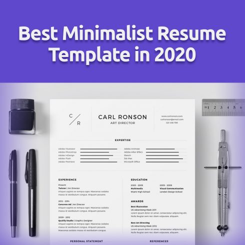 The best minimalist resume template in 2020.