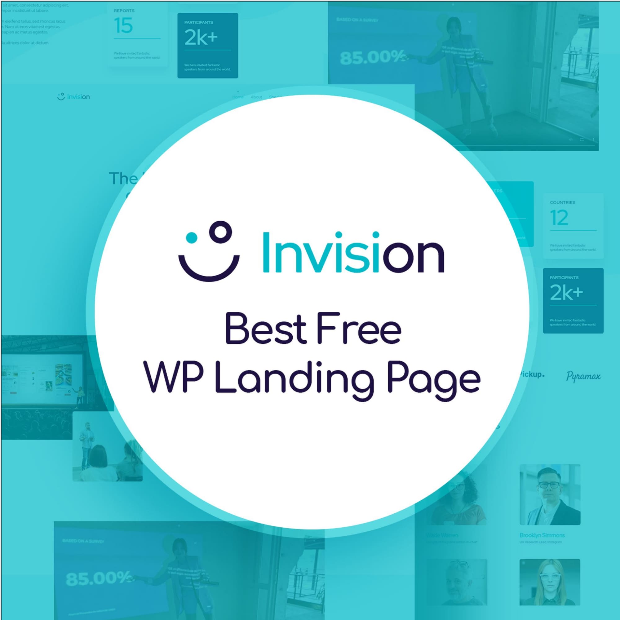 Free Wordpress Event Landing Page - Invision.
