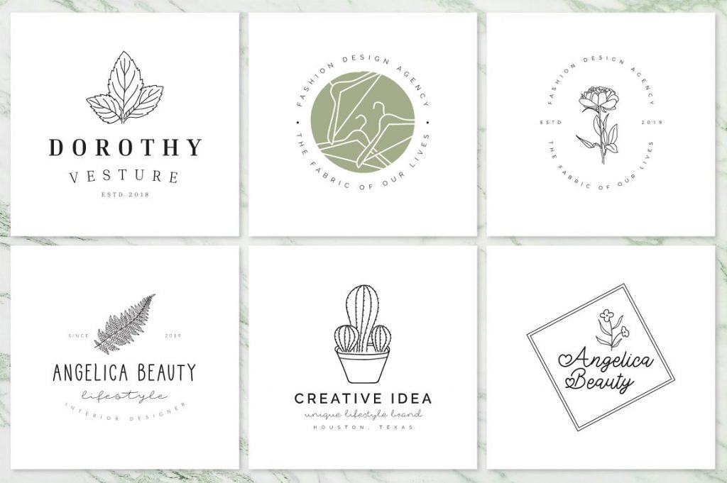 Feminine Branding Premade Logos V02 – MasterBundles