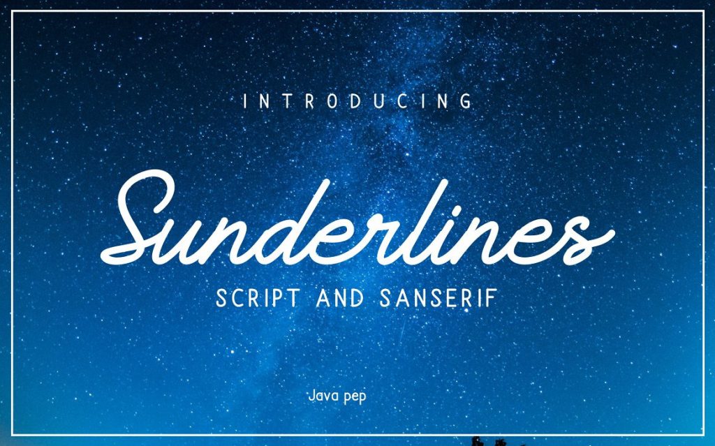 Brush Script Font Sunderlines and Sanserif - Master Bundles