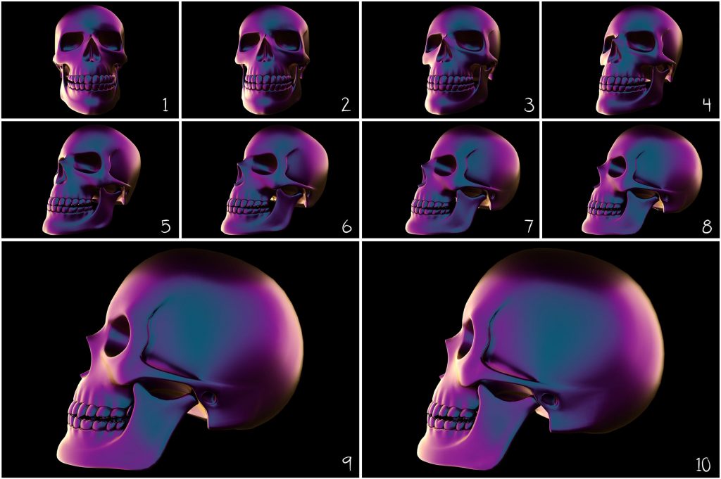 Halloween Holographic Skull Effects