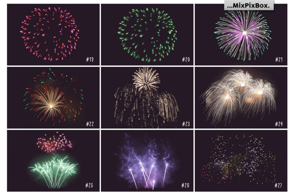 33 Holiday Fireworks Photo Overlays – MasterBundles