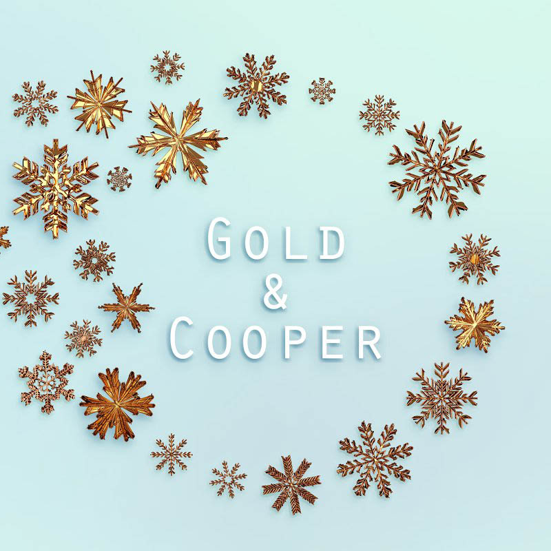 Gold Snowflakes PNG